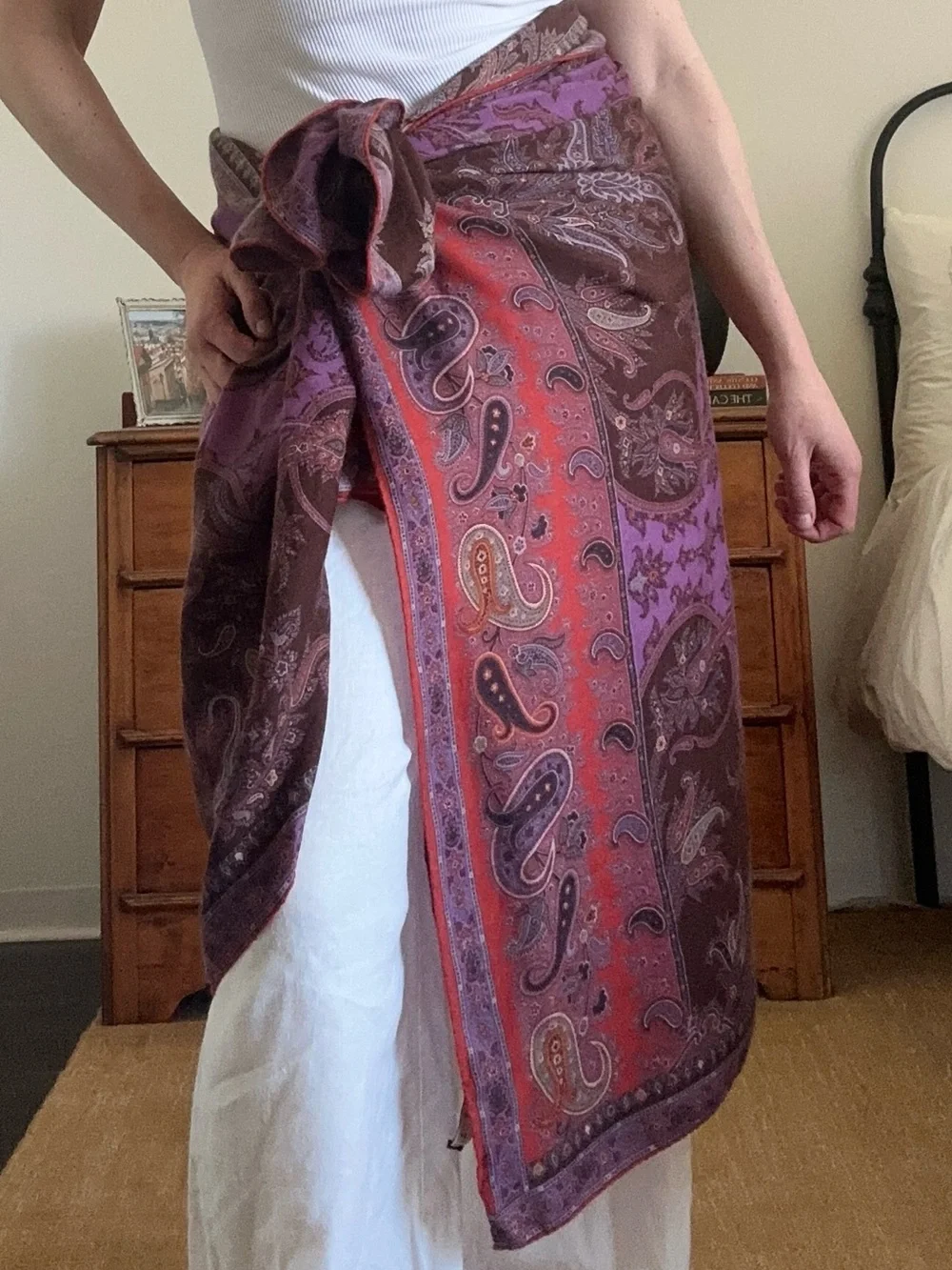 Etro Paisley Silk and Cashmere Scarf - Picture 1 of 7